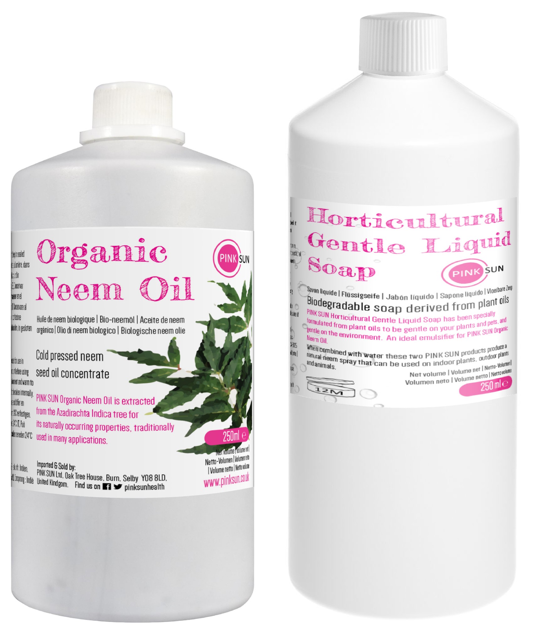 PINK SUN Organic Neem Oil & Horticultural Soap 250ml Plant Wash Insect Repellent 22099901303 eBay